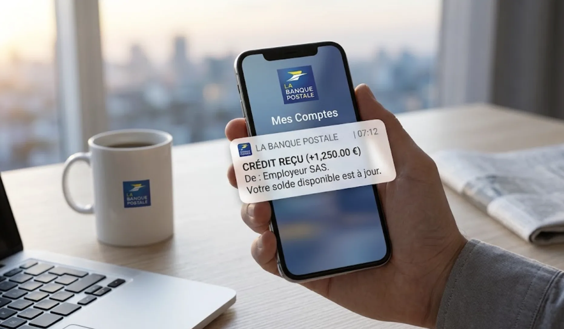 À quelle heure passent les virements à La Banque Postale ?